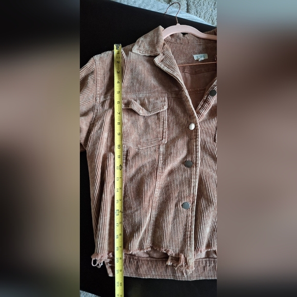 POL Shacket Tan Camel Brown Corduroy Boho Western Cowgirl Large - Picture 11 of 11